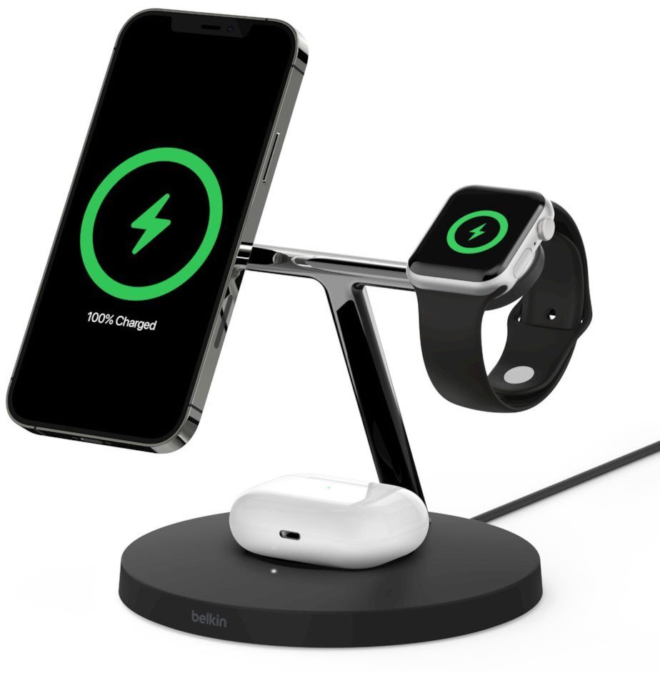 

BELKIN MagSafe 3-in-1 Wireless Charger Black (WIZ009VFBK)