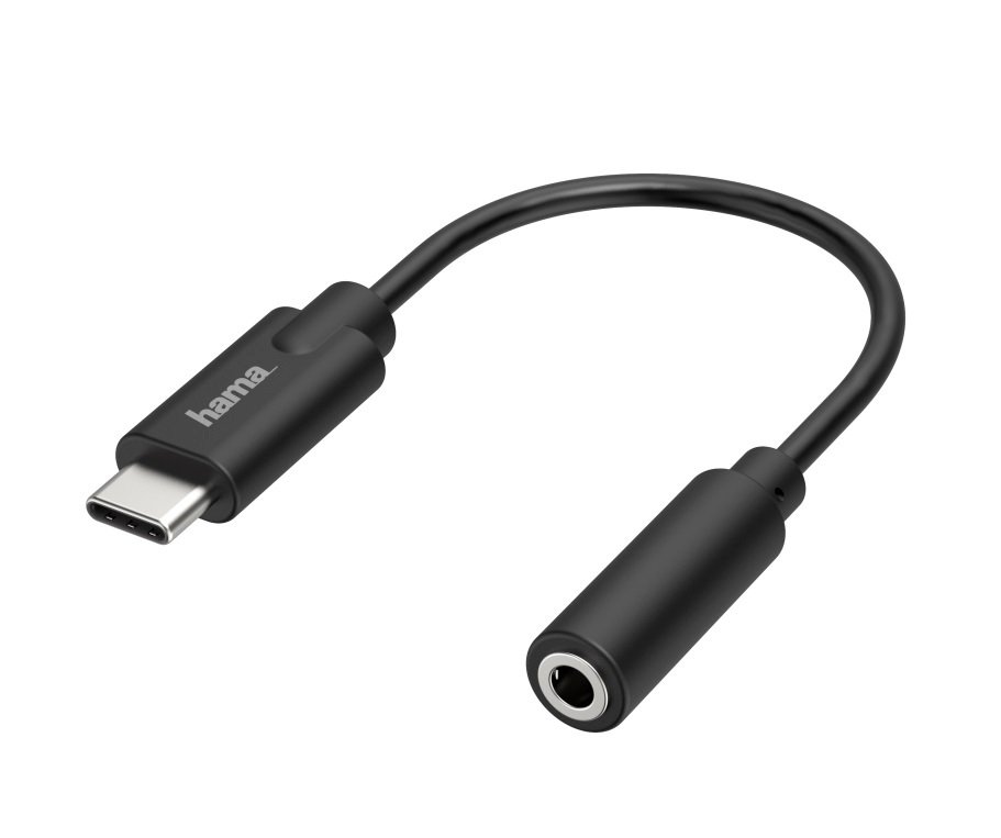 

НАМА USB-C to 3.5 mm Jack Stereo Black (205282)