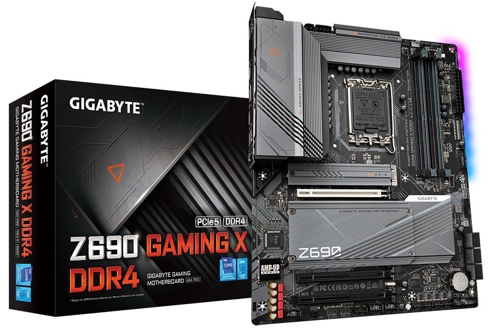 

GIGABYTE Z690 GAMING X DDR4, Чёрный
