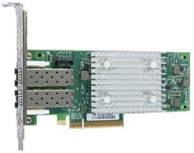 

DELL EMC Qlogic 2692 Dual Port 16Gb Fibre Channel HBA Low Profile (403-BBMT), Чёрный