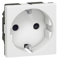 

LEGRAND Schuko 16А 250В винтовые клеммы, со шторками, 2 модуля, MOSAIC Белый (77211)