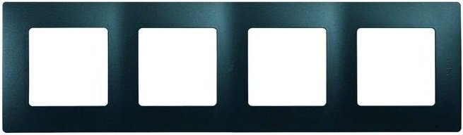 

LEGRAND 4-х кратная Etika антрацит (672584), Чёрный;черный