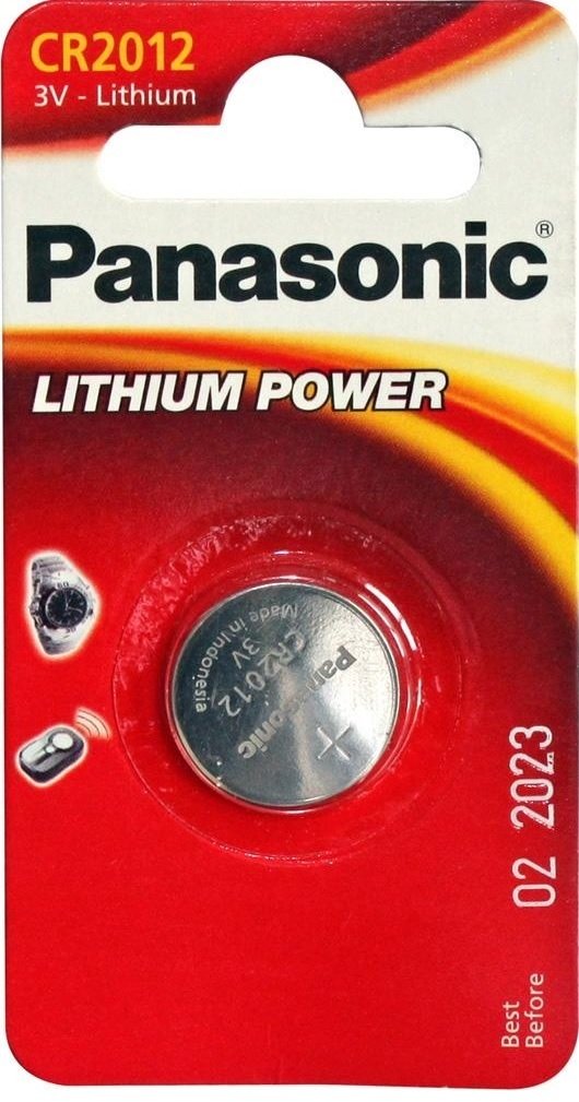 

PANASONIC CR 2012 BLI 1 LITHIUM (CR-2012EL/1B)