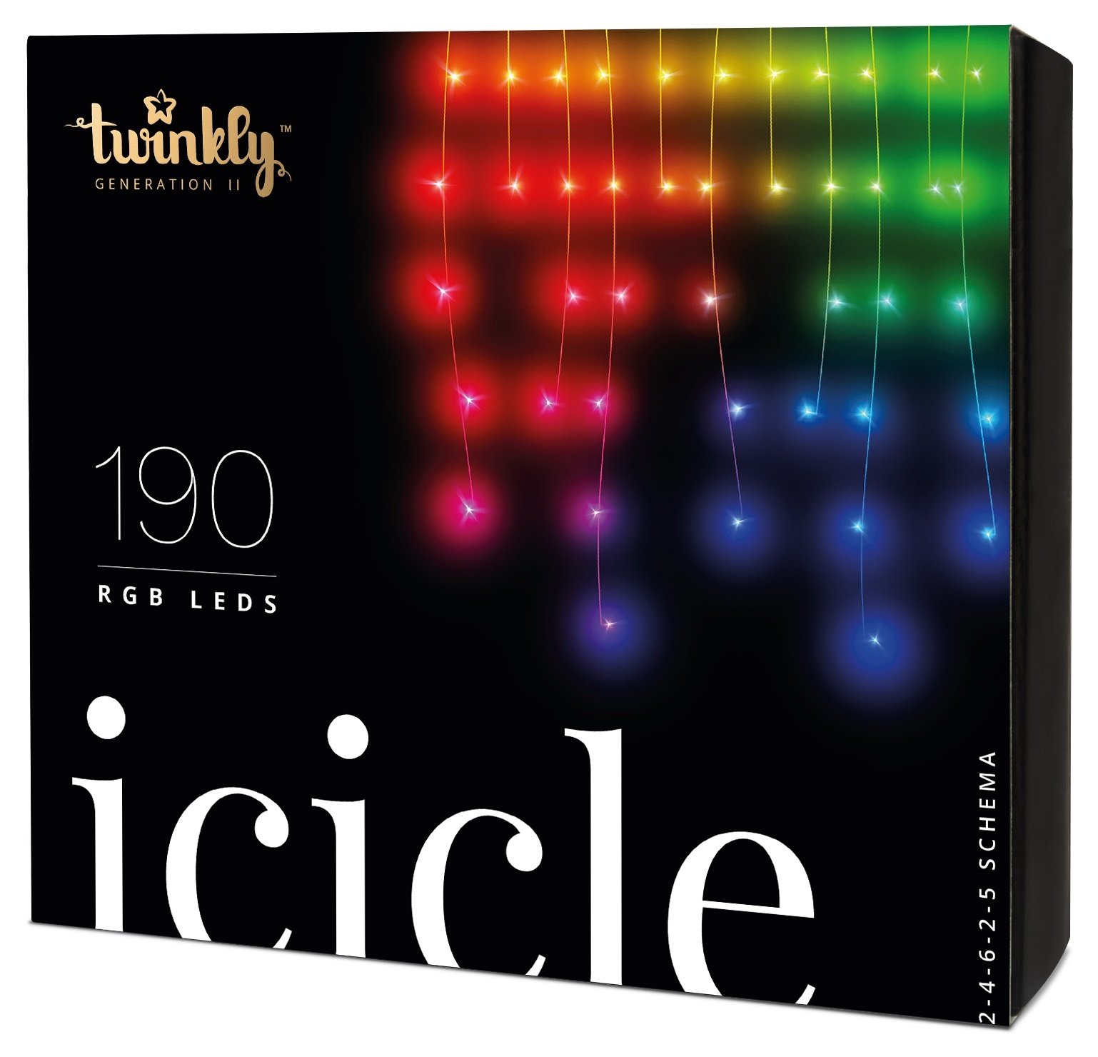 

Twinkly Strings RGB 400, BT+WiFi, Gen II, IP44 кабель черный (TWS400STP-BEU)