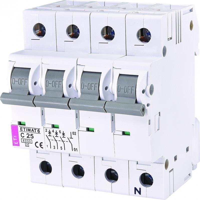 

ETI ETIMAT 6 3p+N C 25А (6 kA) (2146518)