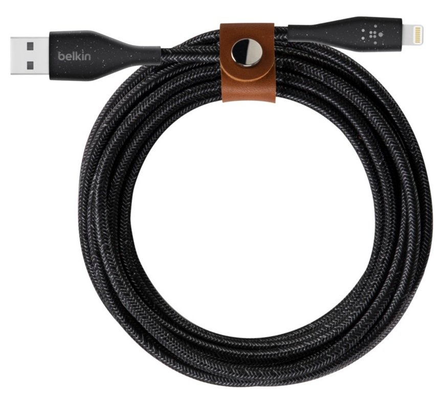 

BELKIN DuraTek Plus Lightning to USB-A Cable 1.2m black (F8J236BT04-BLK), Чёрный