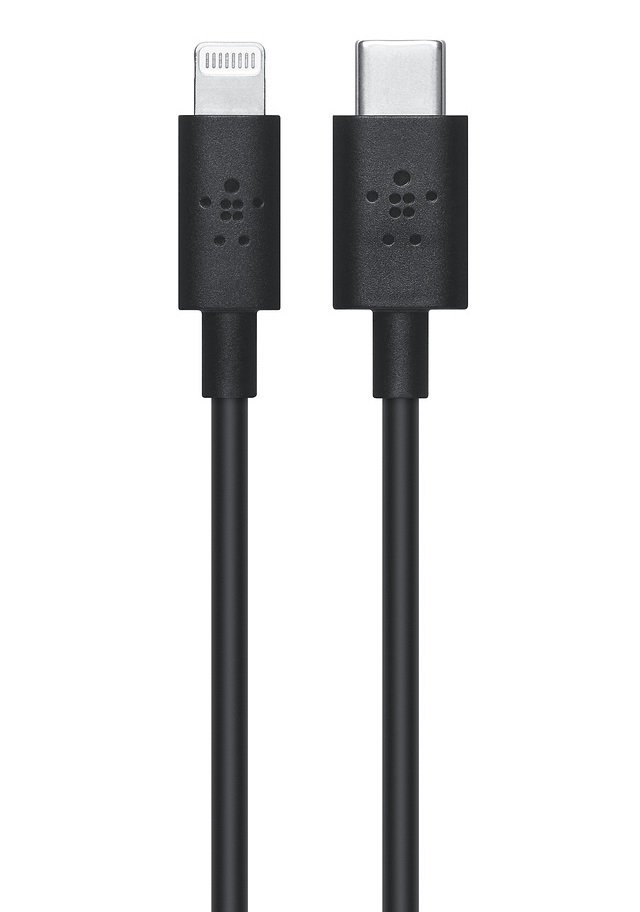 

Belkin USB-C PD - Lightning 0.9m black (F8J239DS03-BLK, Чёрный