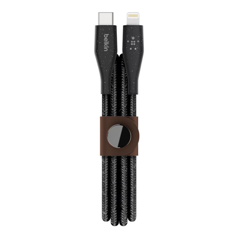 

Belkin DuraTek Plus USB-C - Lightning, 1.2m, black (F8J243BT04-BLK), Чёрный