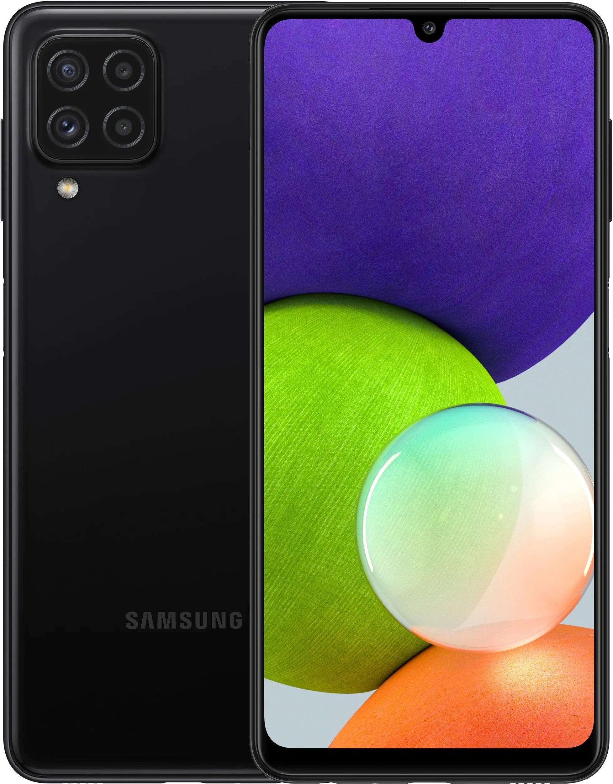 

SAMSUNG Galaxy A22 4/64Gb Black, Чёрный