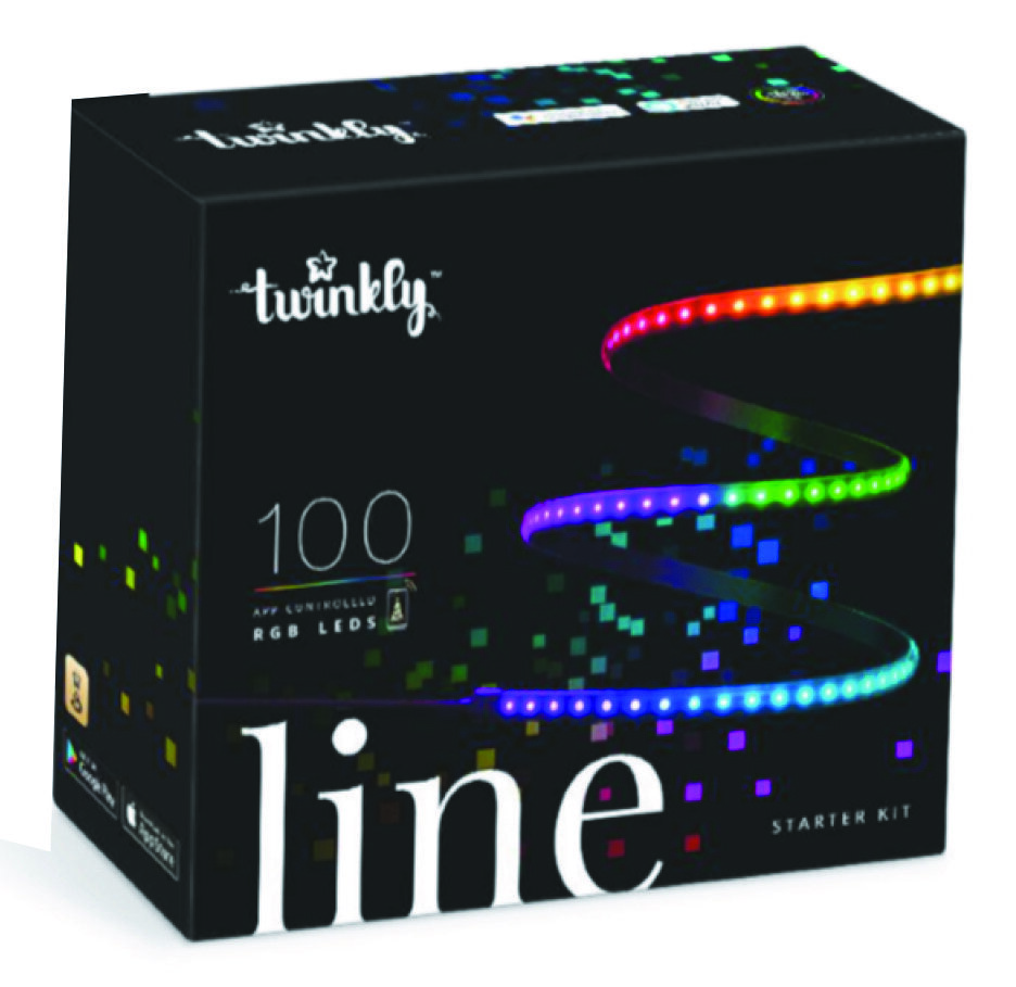 

Twinkly Line 100 RGB, Gen II, IP20, длина 1,5м, кабель черный (TWL100STW-BEU)