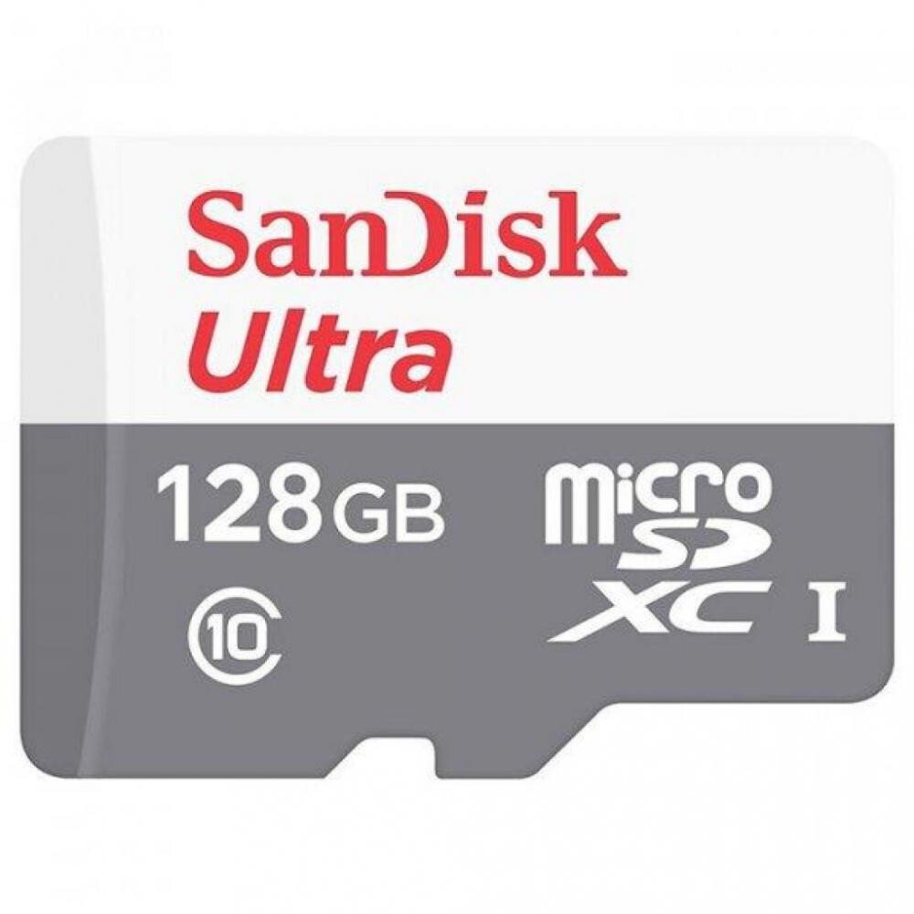 Акція на SANDISK 128GB microSDHC C10 UHS-I R100MB/s Ultra (SDSQUNR-128G-GN6MN) від Repka