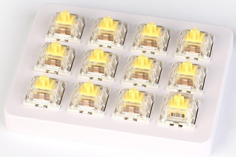 

KEYCHRON Gateron Switch with Holder Set 12Pcs/Set Yellow (Z4_KEYCHRON), Жёлтый