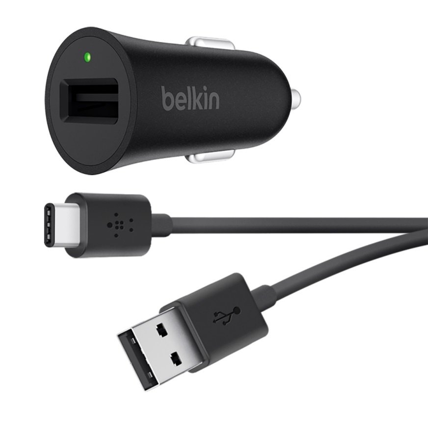 

BELKIN BOOSTUP USB QC 3.0 c кабелем USB-A to Type-C 1.2м Black (F7U032BT04-BLK, Чёрный