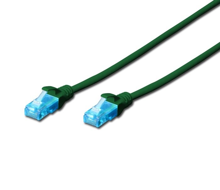 

DIGITUS CCA CAT 5e UTP, 1м, AWG 26/7, PVC, зеленый (DK-1512-010/G)