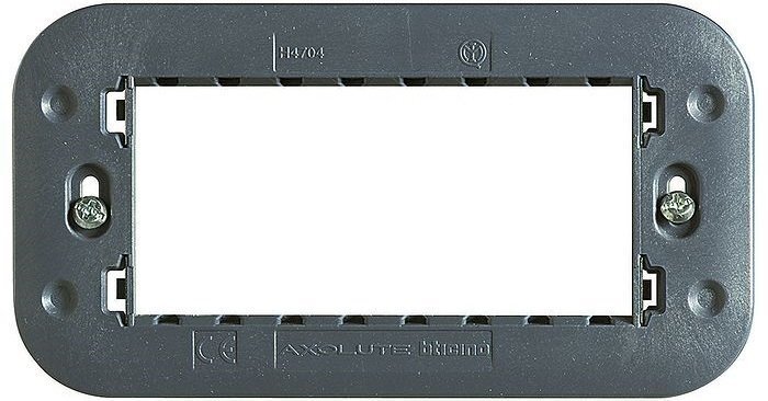 

LEGRAND Bticino Axolute 4 модуля (H4704), Чёрный