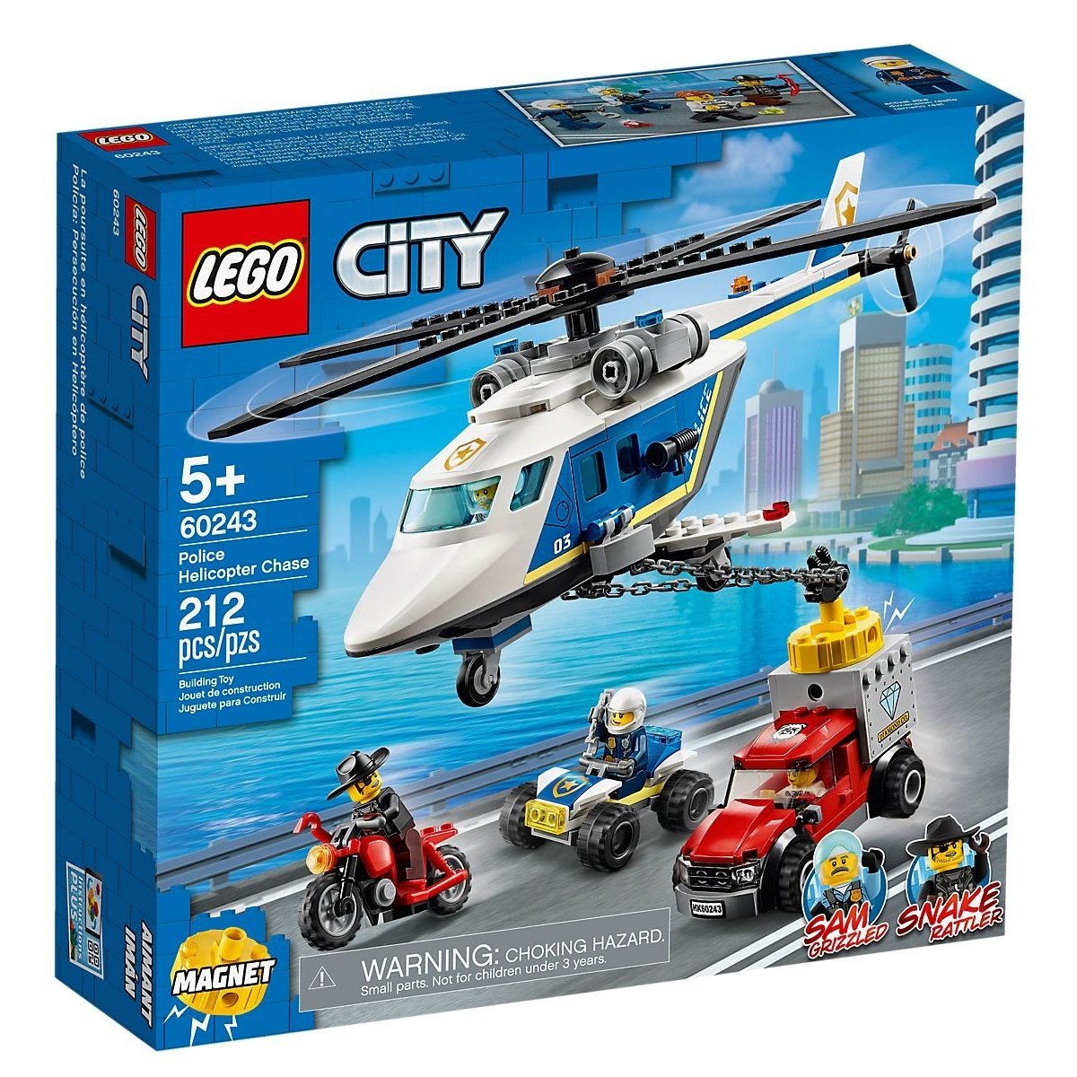 

LEGO City Погоня на полицейском вертолёте (60243)