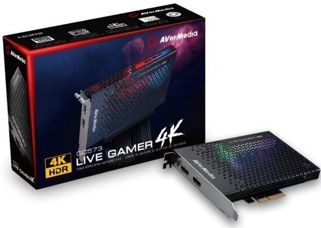 

AVerMedia Карта захвата видео Live Gamer 4K GC573 Black (61GC5730A0AS), Чёрный