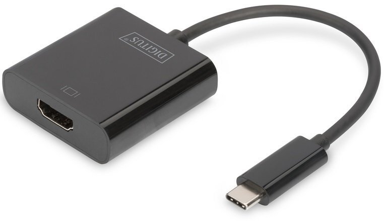 

DIGITUS USB-C to HDMA UHD 4K, M/F, 0.15 m (DA-70852), Чёрный