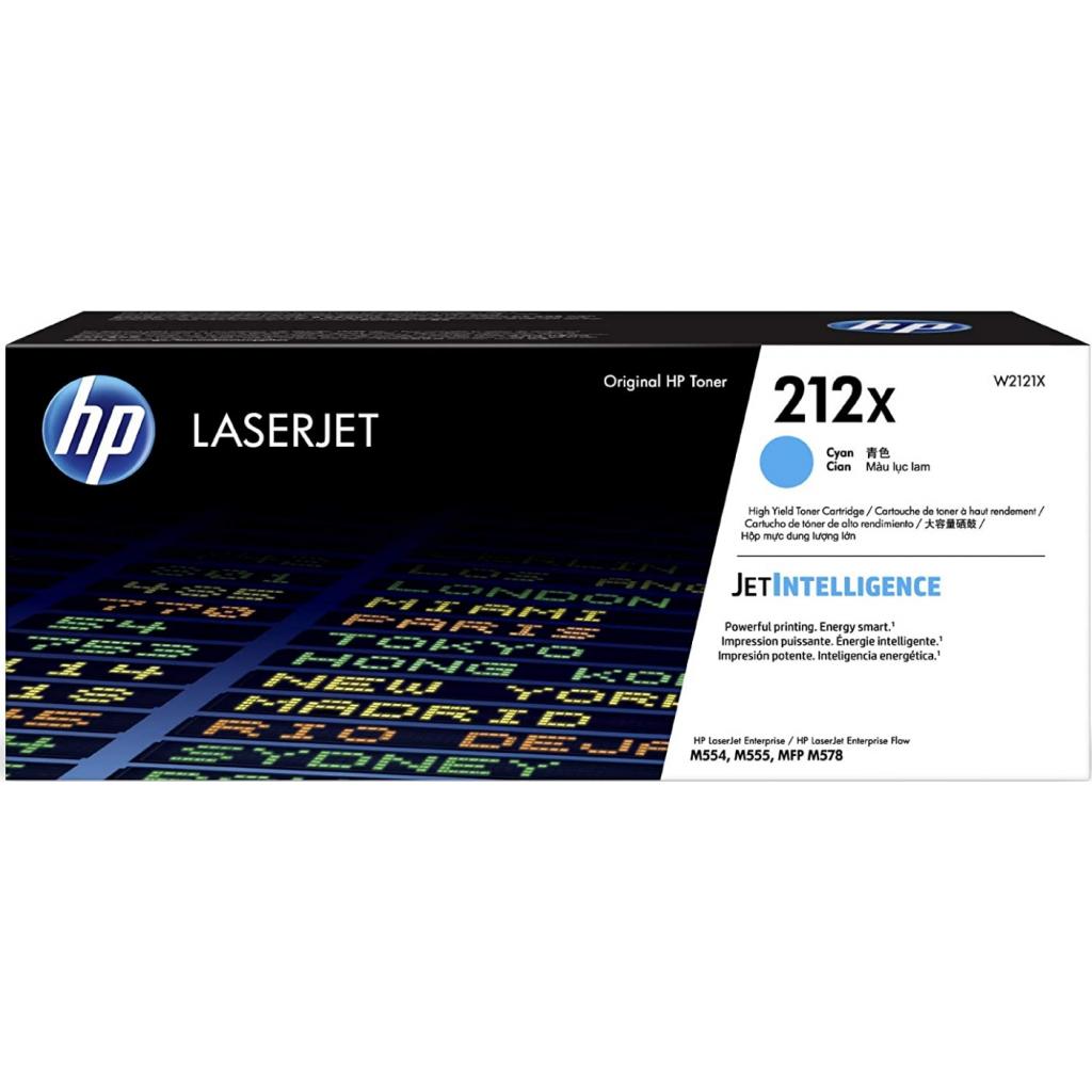 

HP 212X CLJ M554/M555/M578 Cyan 10000 стр. (W2121X)