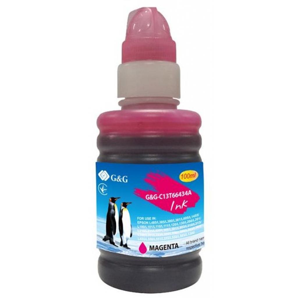 

G&G для EPSON L100/L200 magenta (G&G-C13T66434A)