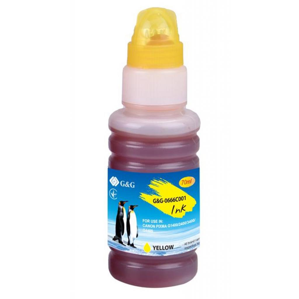 

G&G для CANON GI-490 PIXMA G1400/G2400/G3400 Yellow 70ml (G&G-0666C001)
